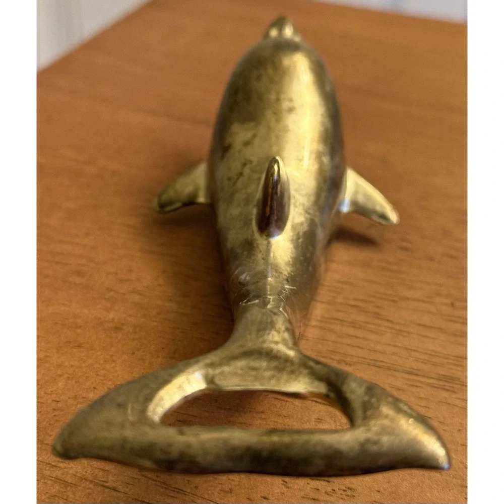 Vintage Dolphin Silver Plated Bottle Opener Pop Top‎ & Twist Off 6.5